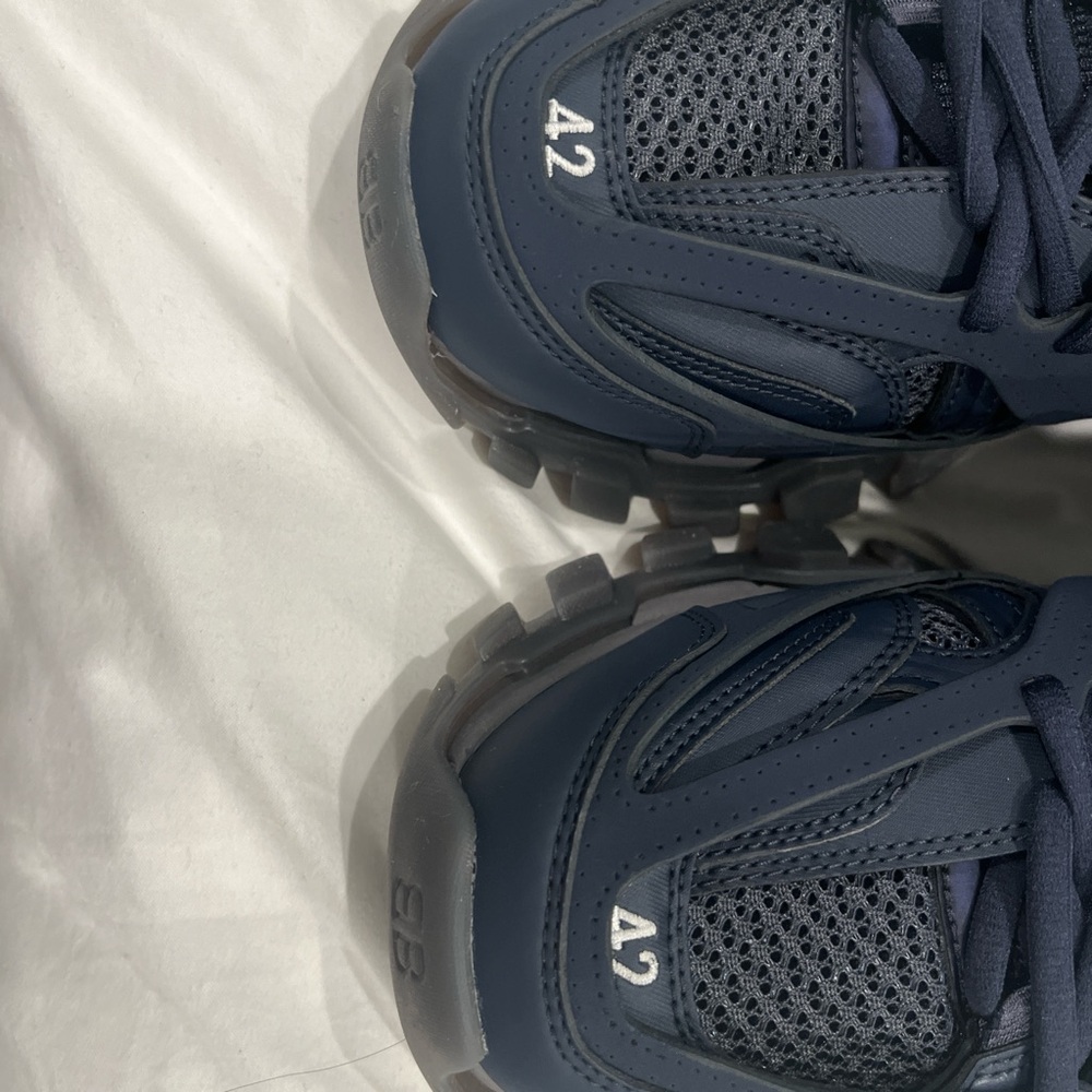 balenciaga track sneakers navy blue and clear sole size 9.5 - Picture 3 of 8